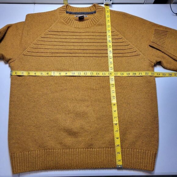 Duluth Mustard Men's Wool Be Back Crew Sweater Crewneck Men's Large - Picture 6 of 7